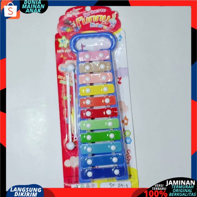 Mainan AnakAlat Music ST2514  Musik Pukul KIDS XYLOPHONE / funny xylophone Gamblang Xilophone Kolintang Kulintang