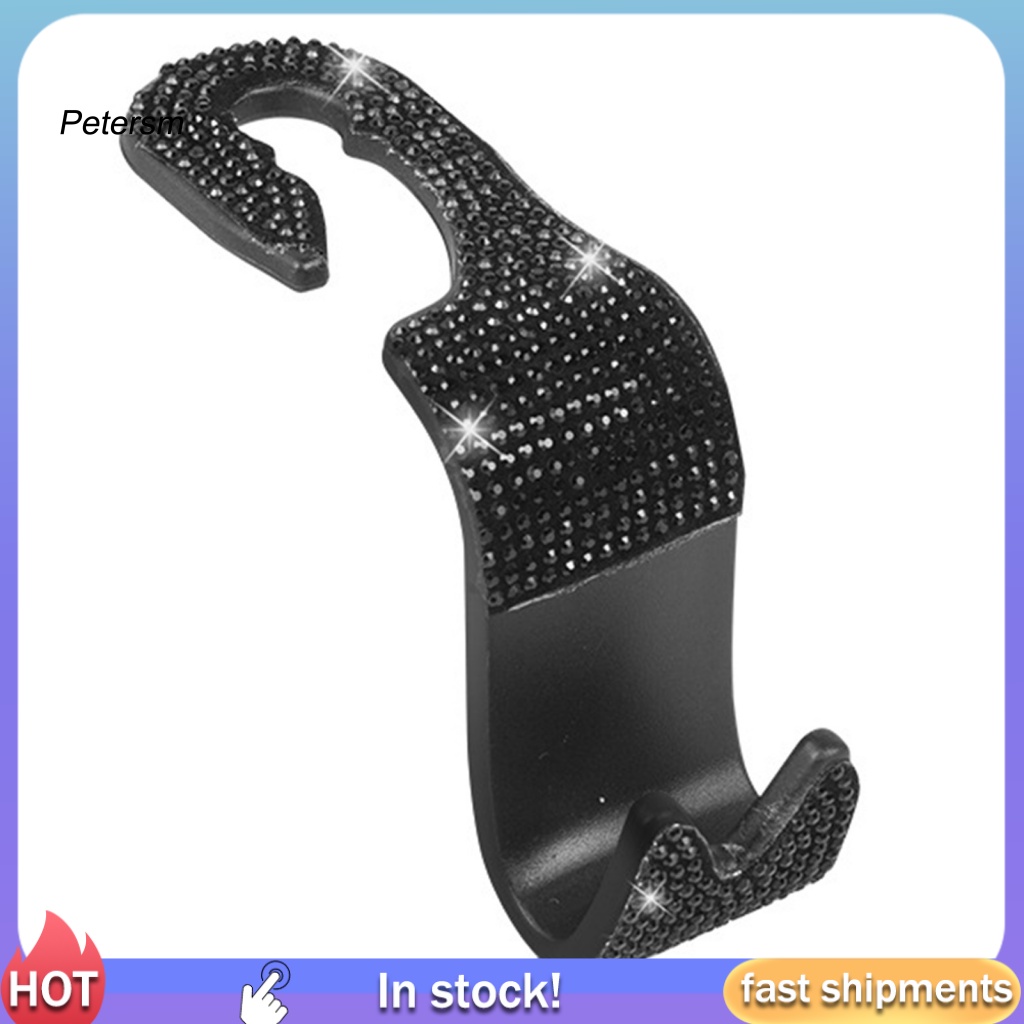 Pp Gantungan Mobil Ringan Aksesoris Interior Mobil S-shaped Auto Seat Back Hook Ketangguhan Besar