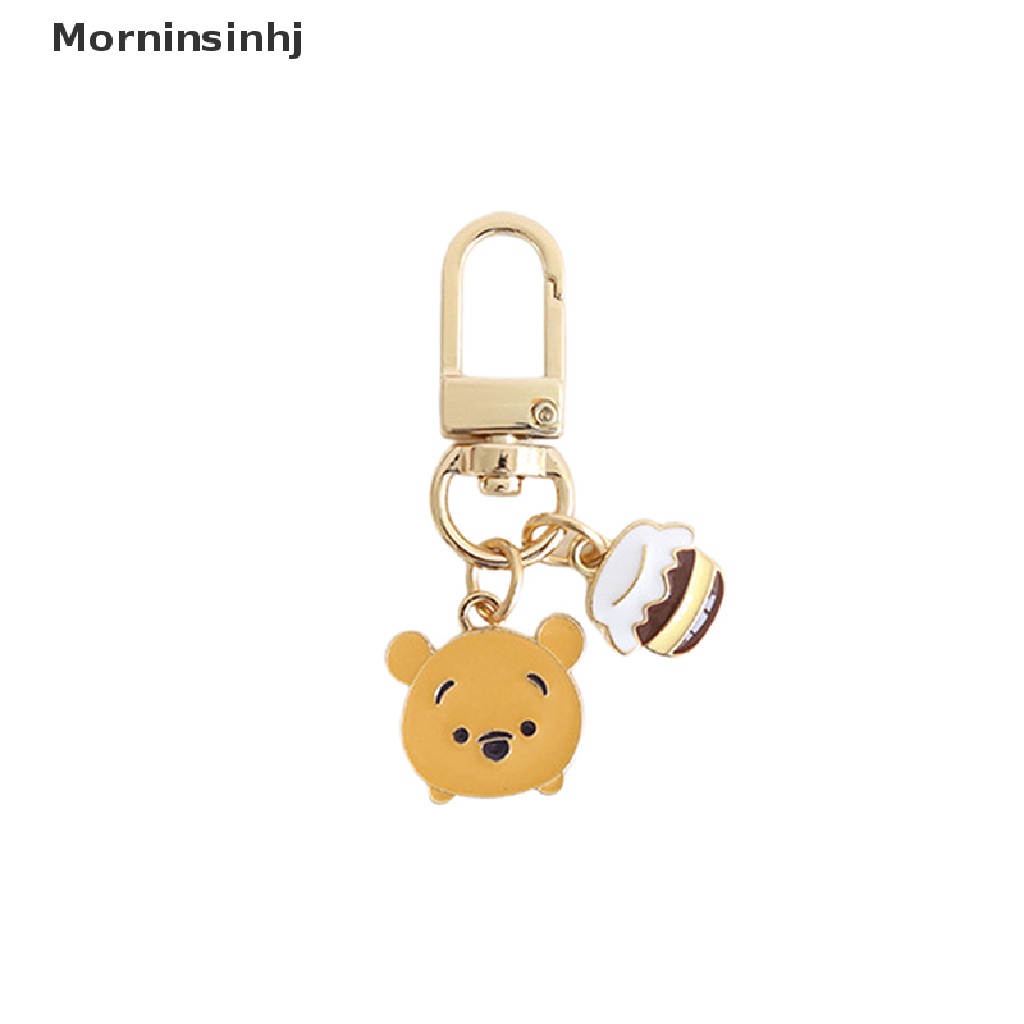 Mornin Lucu Disney Winnie The Pooh Liontin U Disk Anti-Lost Gantungan Kunci Mobil Cincin Liontin Pasangan Aksesoris Hadiah id