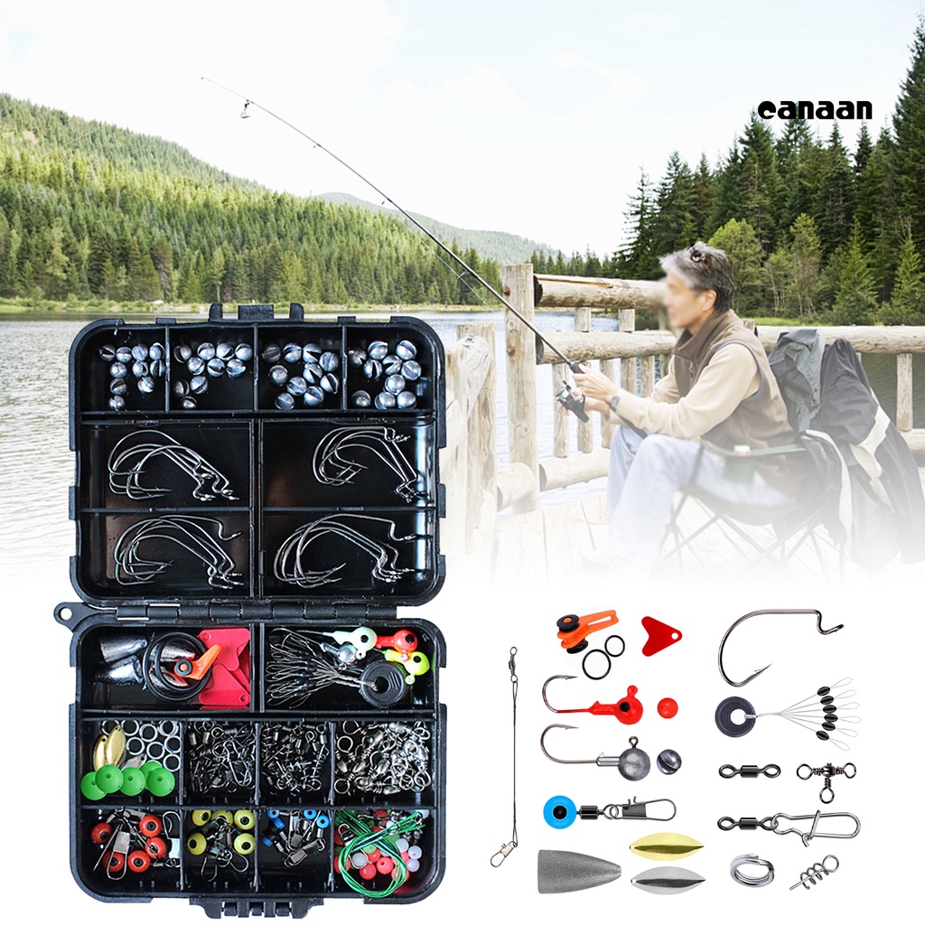Cnn-191pcs/set Kotak Alat Kait Umpan Pancing Aksesori Tackle Kit Untuk Memancing