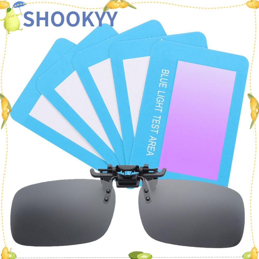 Chookyy 5Pcs/set Anti-Blue Light Test Card Eyewear Detection Card Generator Tes UV