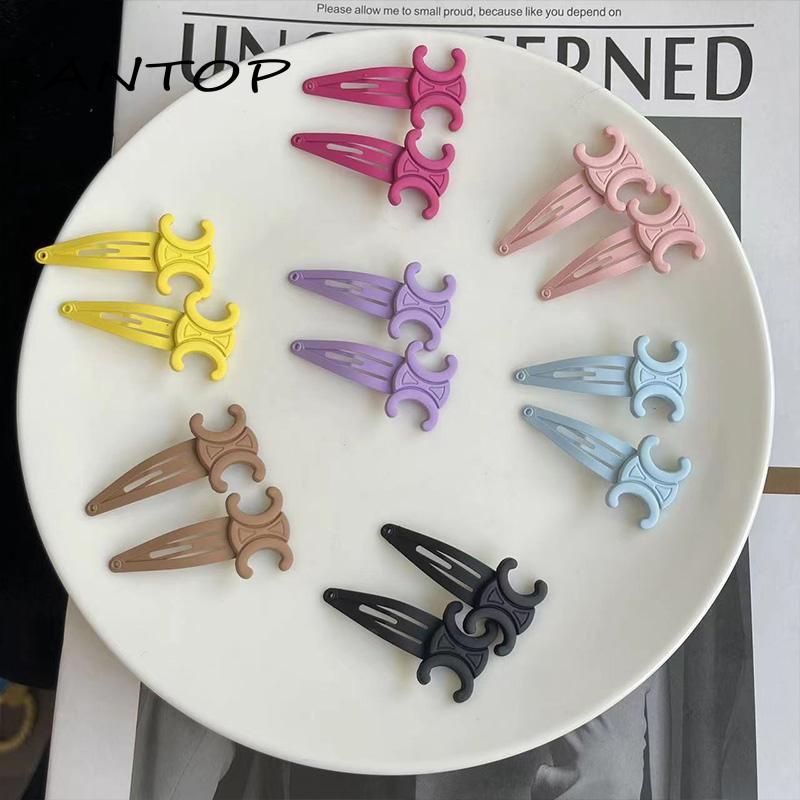 [Antop] French Vintage Metal Makaron Side Bangs Clip Bobby Pin Makeup Hair Clip