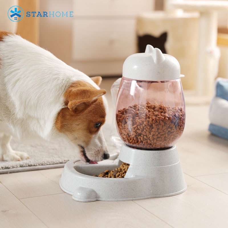 Tempat Makan Kucing Anjing Pet Feeder Otomatis Tempat Makan Minum 2 in 1 Mangkuk Feeder 2200ml