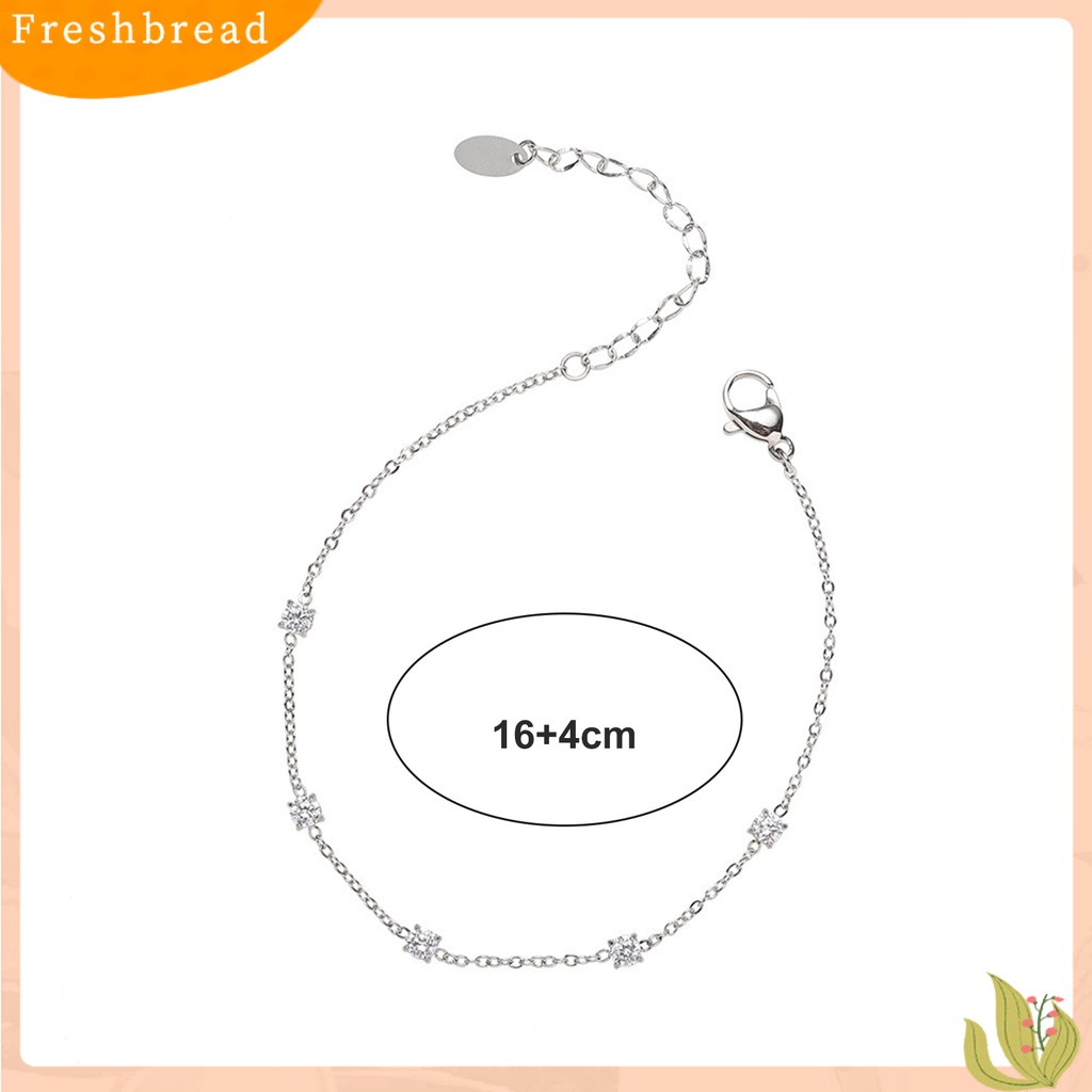 < Freshbread > Charms Bracelet Electroplating Five Star Charms Adjustable Light Mewah Hias Dekorasi Tidak Alergi Elegan Gelang Rantai Stainless Wanita Aksesori