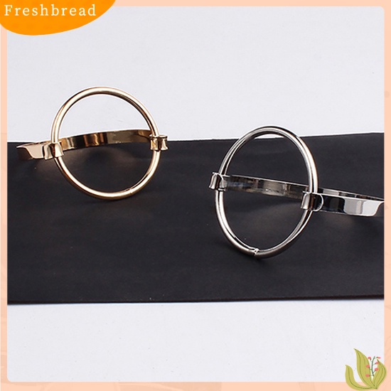 &lt; Freshbread &gt; Wanita Fashion Elegan Desain Sederhana Hoop Besar Bangle Cuff Gelang Perhiasan Hadiah