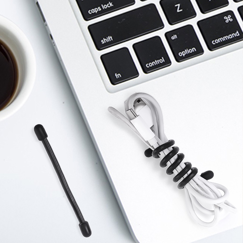 High-quality Cable Line Management Tools/Holder Kawat Kabel Non-slip/Organizer Kabel Kabel Silikon Multifungsi/Data Headphone Tali Penggulung Kabel