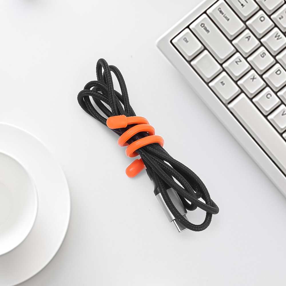 High-quality Cable Line Management Tools/Holder Kawat Kabel Non-slip/Organizer Kabel Kabel Silikon Multifungsi/Data Headphone Tali Penggulung Kabel