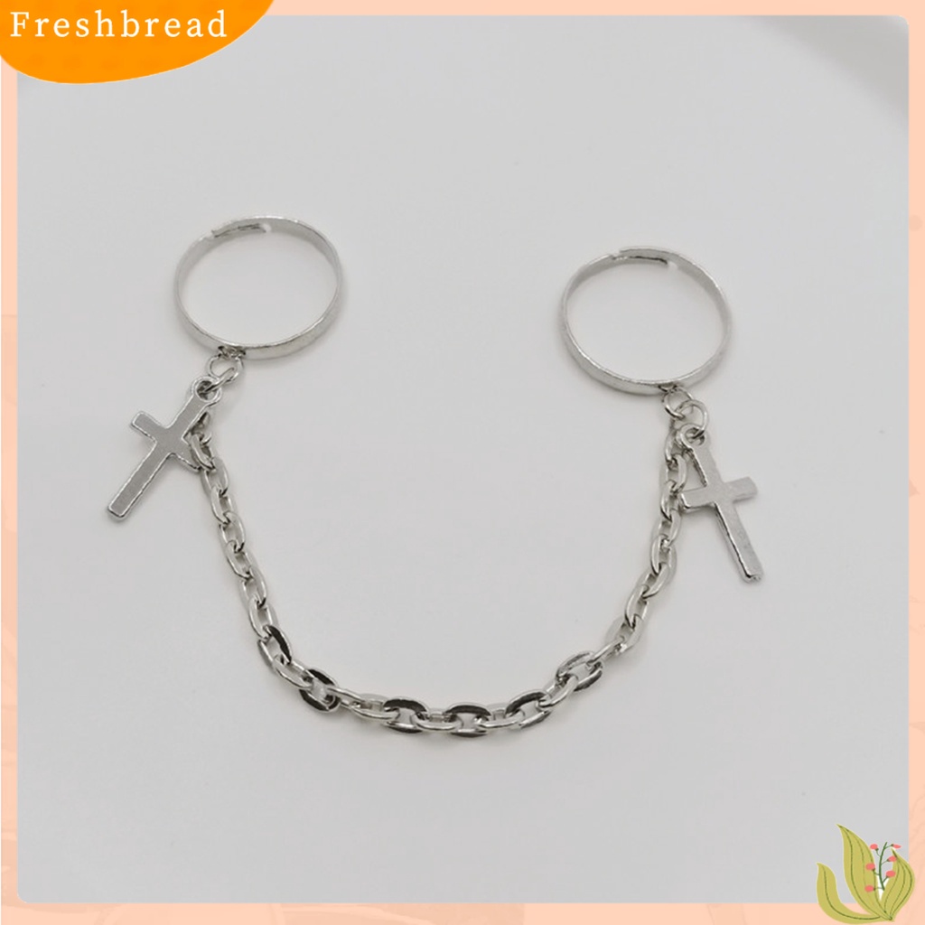 &lt; Freshbread &gt; Unisex Fashion Adjustable Siam Budak Rantai Sendi Buku Jari Cincin Perhiasan Hadiah