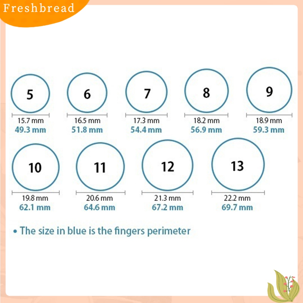 < Freshbread > Wanita Cincin Elegan Perhiasan Anti-Deformasi Berlian Imitasi Hias Shinny Ring Untuk Weeding