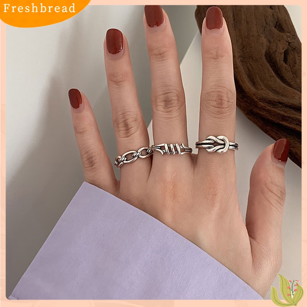 &lt; Freshbread &gt; Cincin Terbuka Dapat Disesuaikan Bentuk Kreatif Berlapis Perak Cincin Terbuka Tahan Luntur Perhiasan Fashion Untuk Wanita