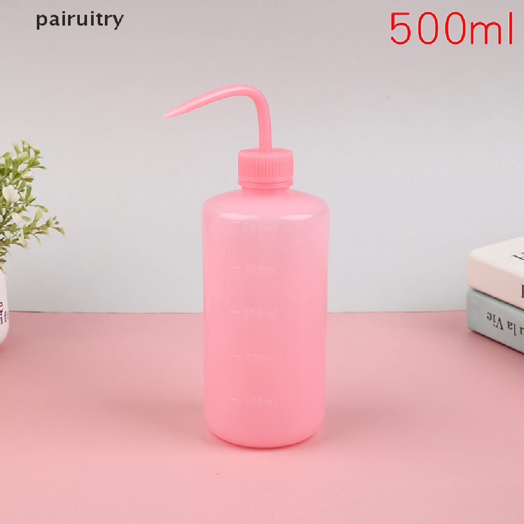 Prt 1Pc 500ml Curved Pot Wash Clean Sabun Plastik Lab Cuci Pencet Diffuser Botol PRT