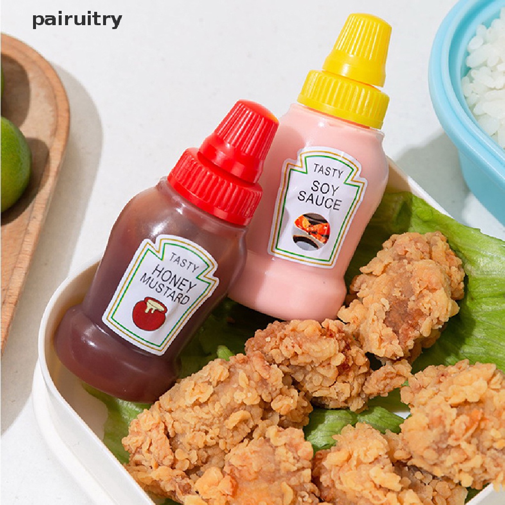 Prt Mini Portable Wadah Saus Kecil Kuah Tomat Salad Dressing Botol Minyak PRT