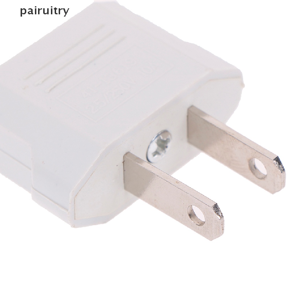 Prt 4Pcs plug Eropa usa eu to us plug us to eu plug travel charger adapter converter PRT