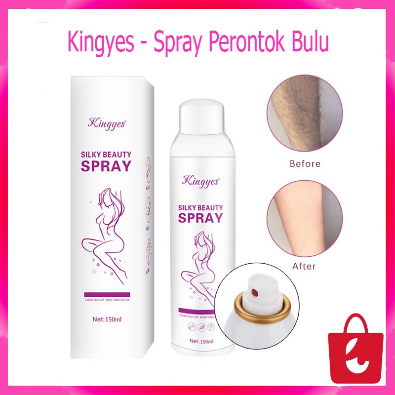 [100% Asli] Kingyes Hair Removal Spray Perontok Bulu Menghilangkan Bulu Ketiak Kemaluan Kaki dan Tangan Permanen