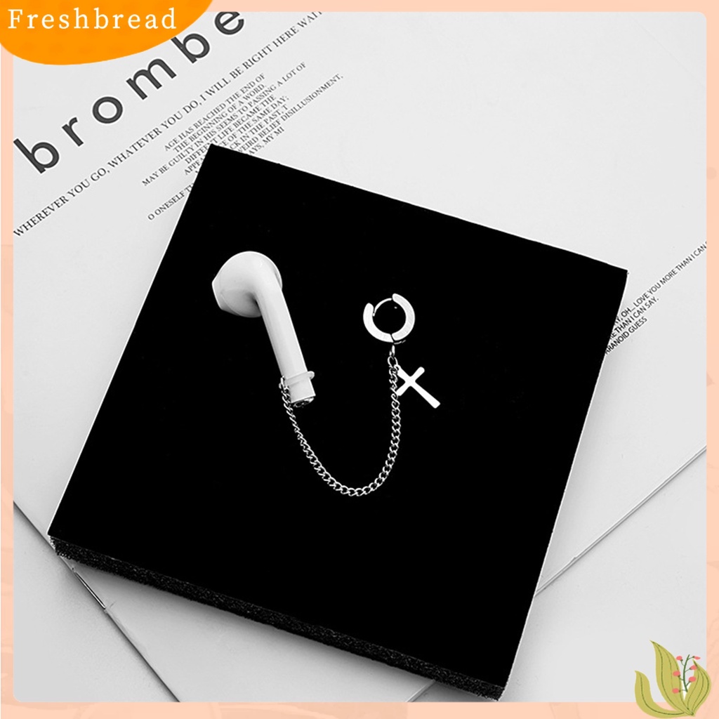 &lt; Freshbread &gt; 1pc Anting Anti Hilang Universal Cocok Mudah Digunakan Tali Anting Earphone Stainless Steel Non-slip Untuk Pakaian Sehari-Hari