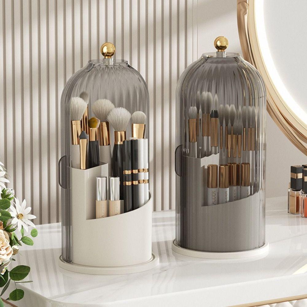 Wonder Makeup Brush Holder Lipstik Desktop Kotak Penyimpanan Eye Shadow Anti Debu