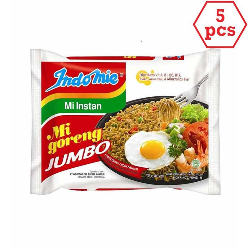 

5 Bungkus Indomie Goreng Jumbo 129gr 5pcs - Lina.id Shop