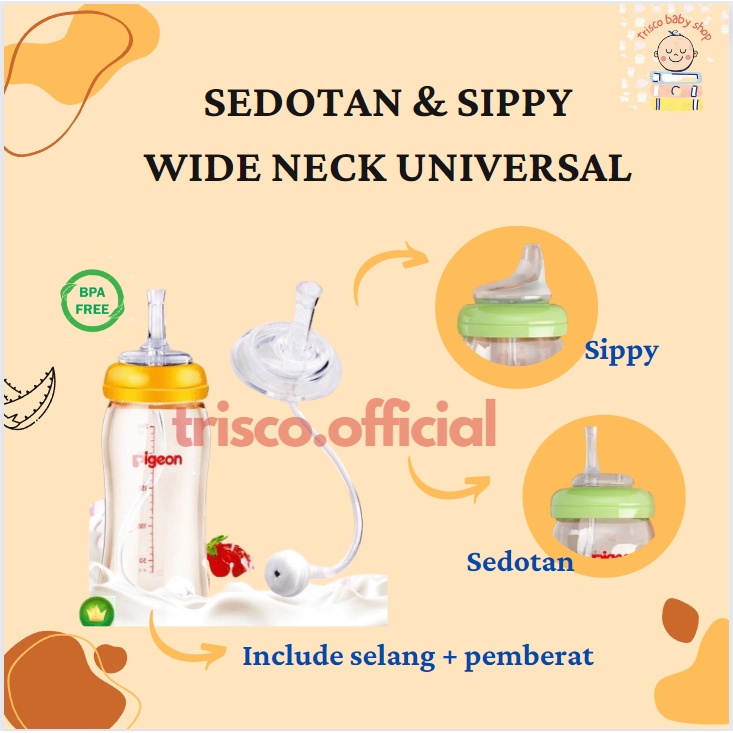 SEDOTAN PENGGANTI DOT WIDE NECK SILIKON  5.0 cm