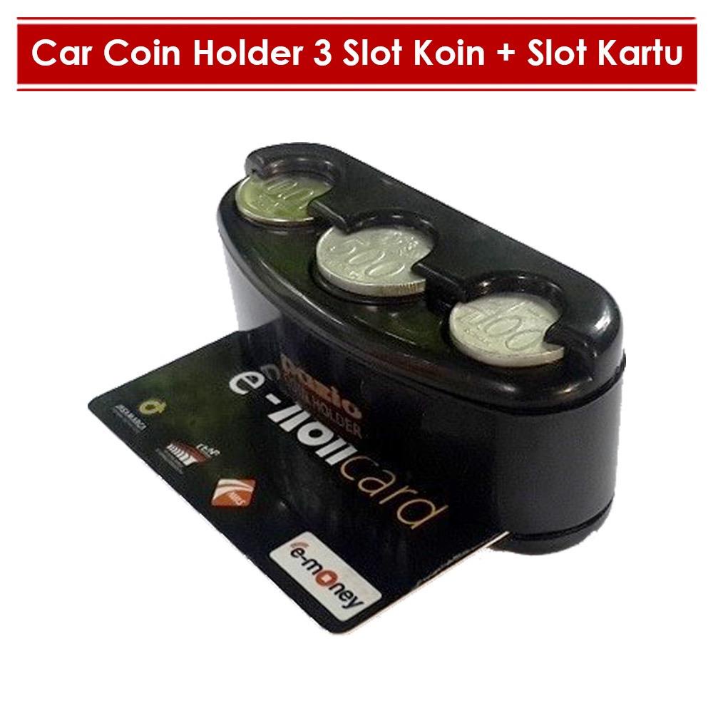 Tempat Uang Koin Mobil / Kartu E Toll Flazz / Coin Card Holder
