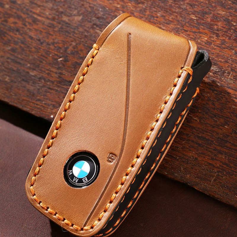 [Tersedia] Cover Case Kunci Mobil Kulit Sapi Untuk Bmw iX iX1 I20 I7 X7 7Series Kunci Tas Aksesoris Gantungan Kunci Gratis Ongkir