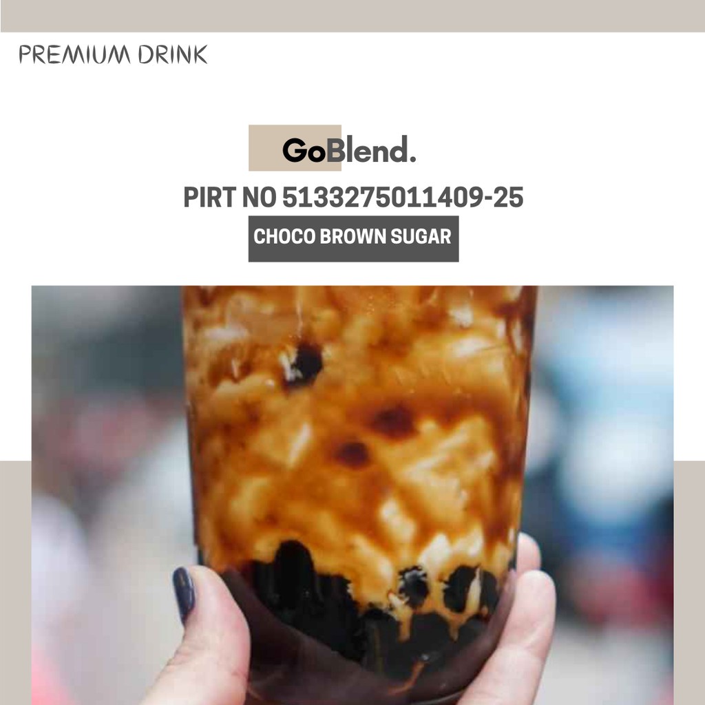 

[Ready-Stock] Choco BROWN SUGAR Powder drink 1kg - Bubuk minuman Choco Brown sugar 1Kg