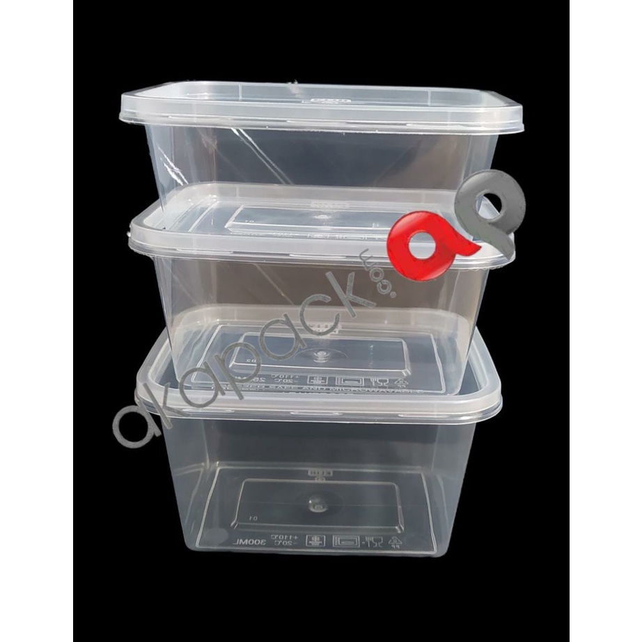 

(25pcs) Jual Thinwall KLIR Rectangle 200ml | 250ml | 300ml ANTI PECAH
