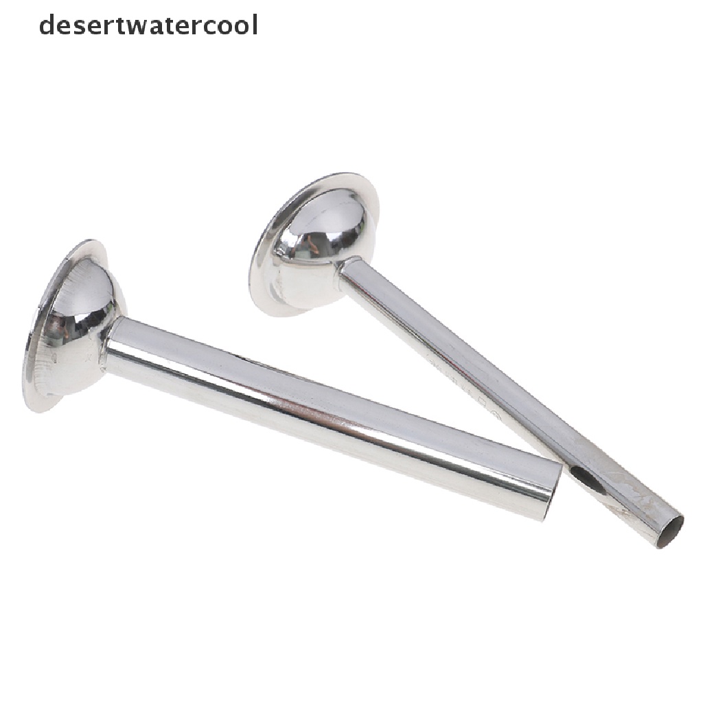 Deid 2xStainless Steel Sausage Stuffer Attachment Isian Tabung Cocok Untuk Martijn Penggiling Makanan