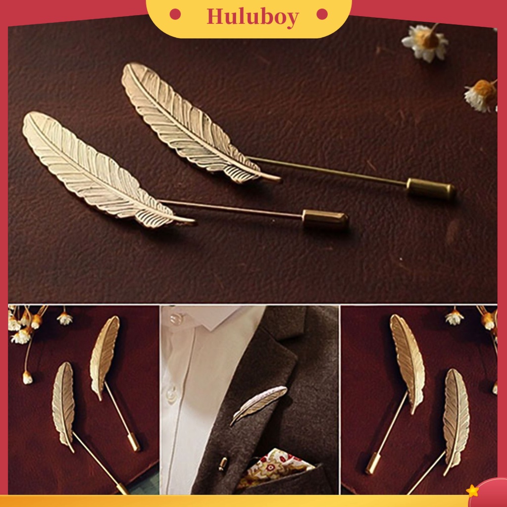 {Ready Stock} Bros Pin Kerah Bulu Pria Vintage Hias Elegan Untuk Jas