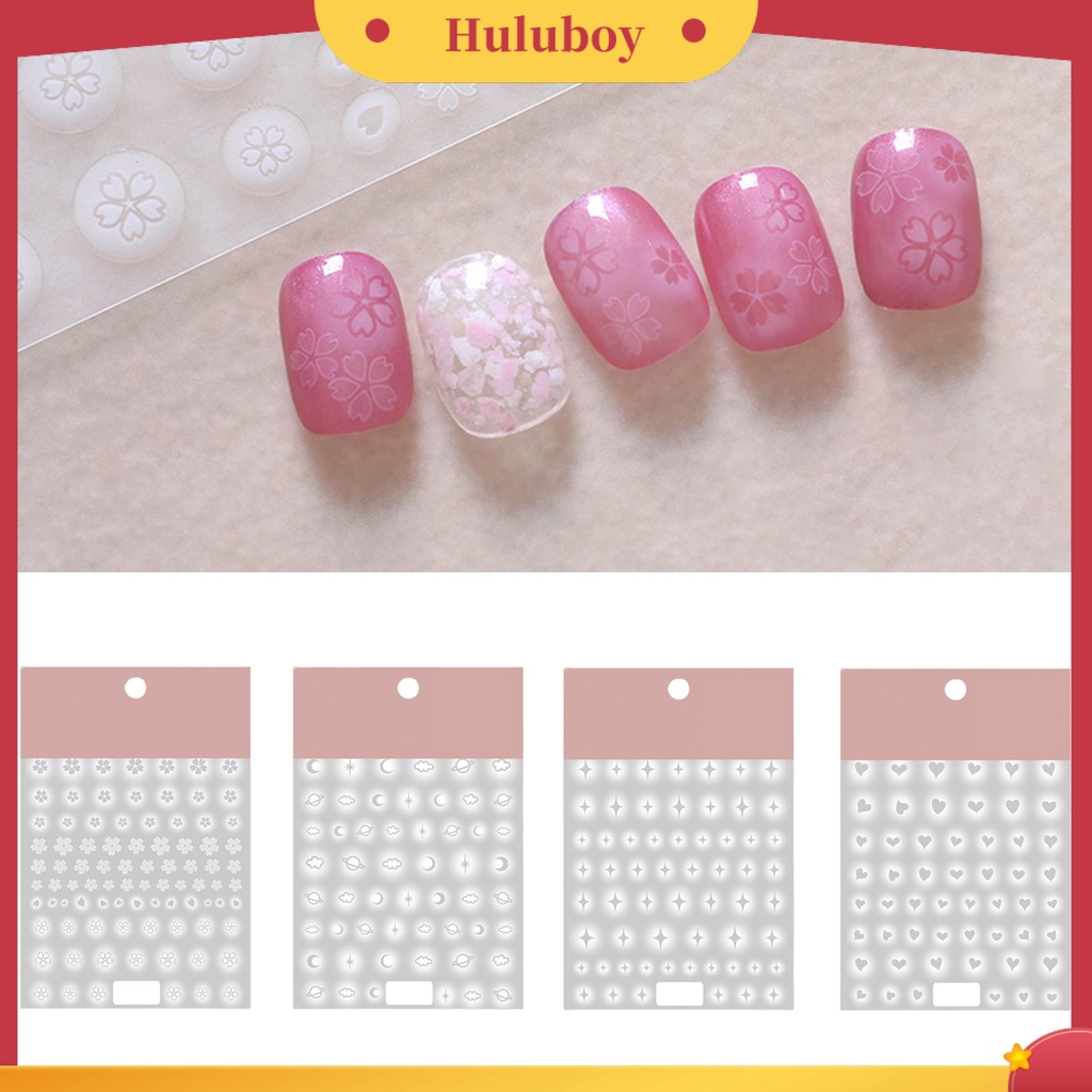 {In Stock} Stiker Kuku Ultra-Tipis Perekat Diri Kuat Lengket Bentuk Kreatif Mudah Diterapkan Kertas Hias Kuku Lengket Stiker DIY Nail Art Ornamen Perlengkapan Kuku