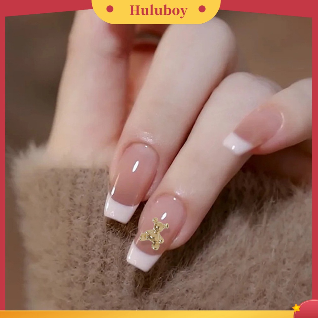 {In Stock} 10Pcs Hiasan Kuku Gloss Tidak Jatuh Tiga Dimensi DIY Mempesona Efek Visual Jantung Busur Beruang Kelinci Kuku Paduan Dekorasi Kuku Salon Pasokan