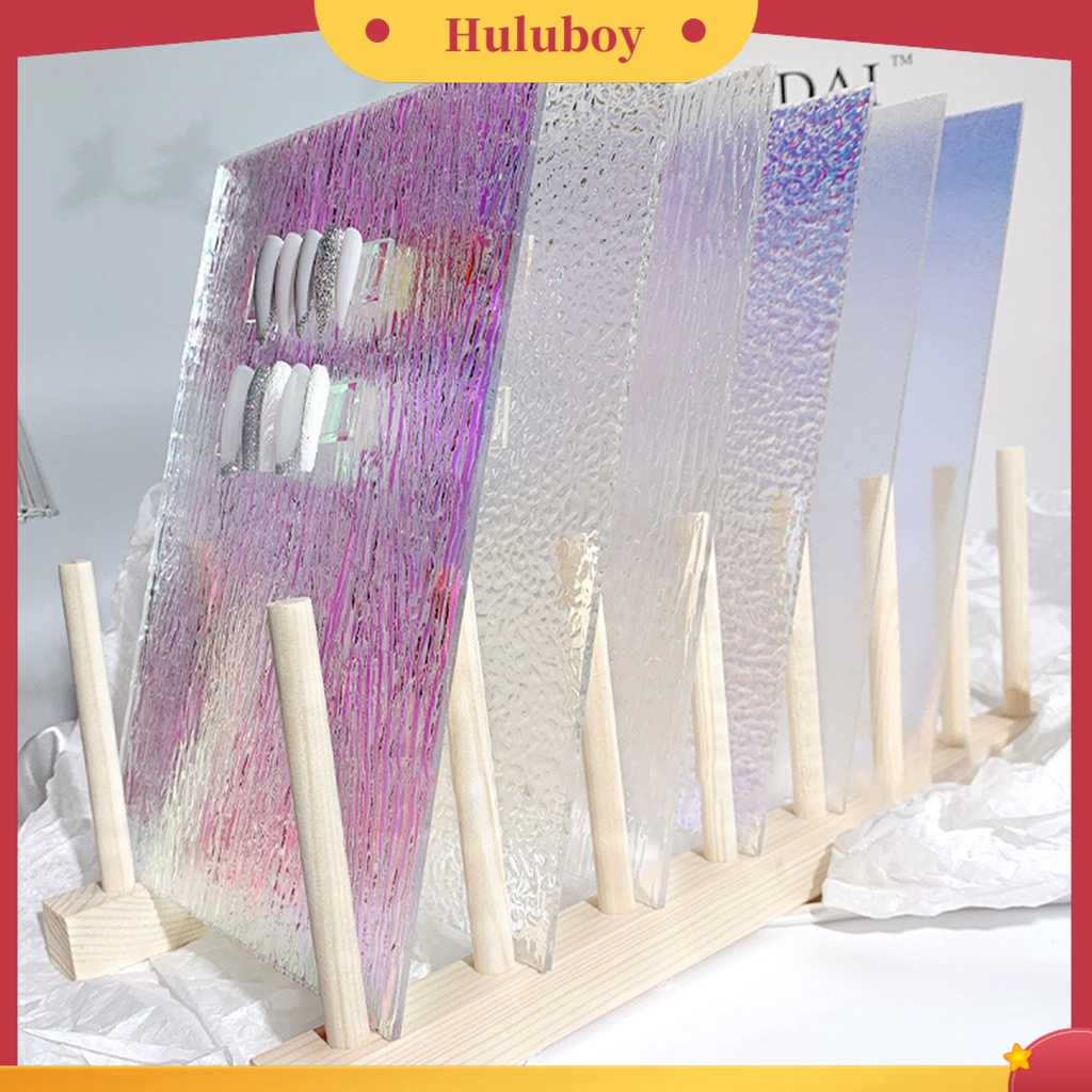 {In Stock} Papan Display Kuku Latihan Seni Efek Aurora Bahan Akrilik High End Warna-Warni Nail Art Display Stand Board Alat Untuk Manicure