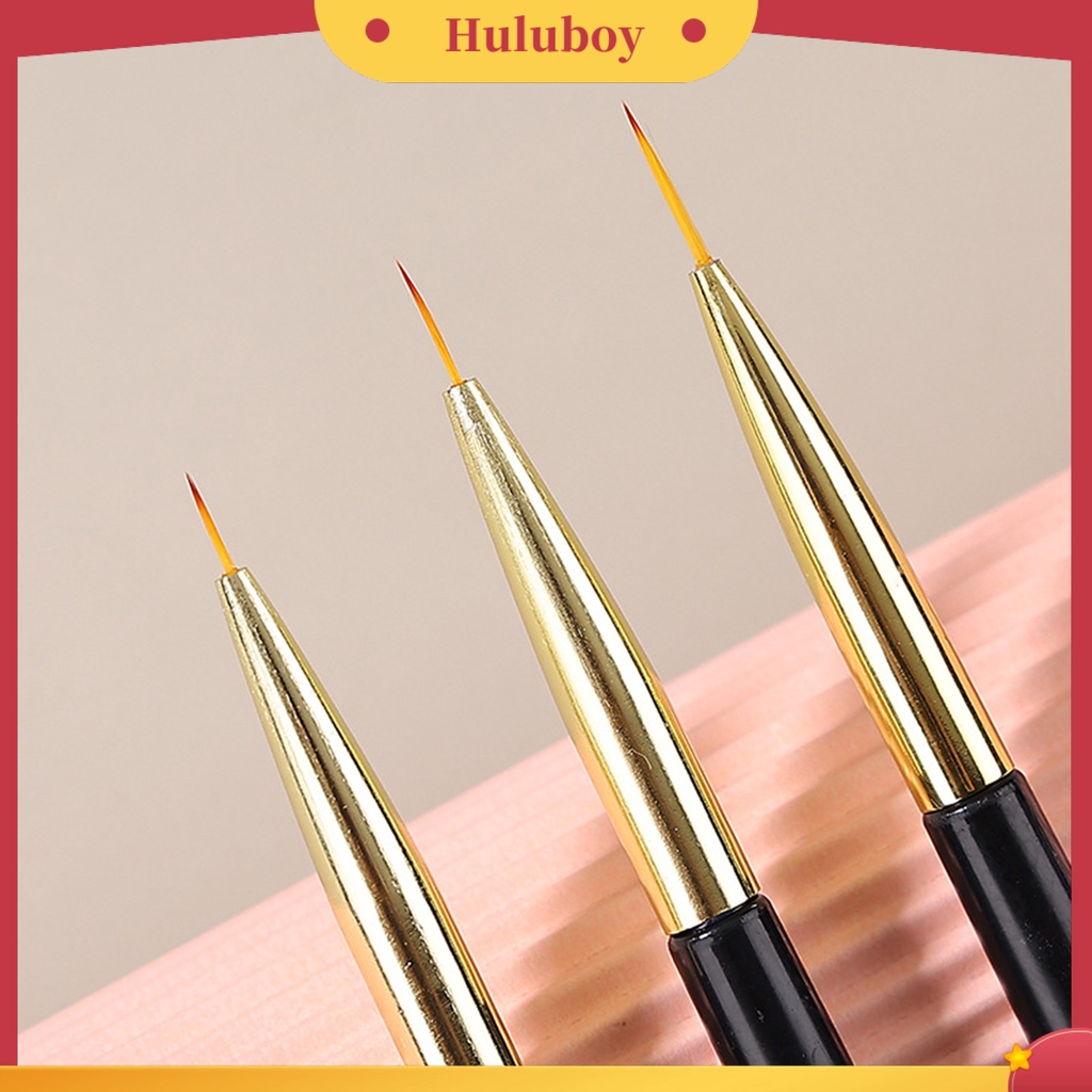 {In Stock} 3Pcs Sikat Kuku Multifungsi DIY Double Head 3D Tips Manicure Drawing Brush Untuk Salon Kuku