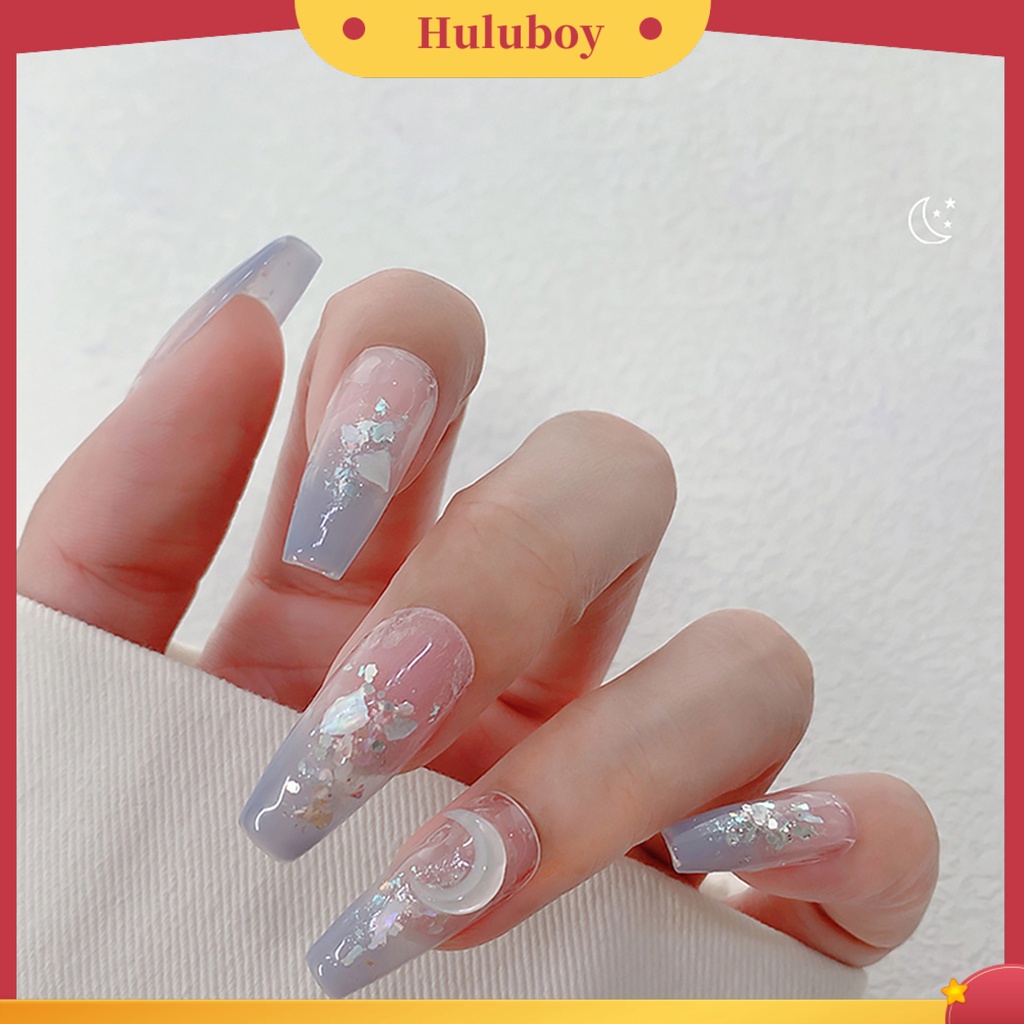 {In Stock} 20Pcs Dekorasi Nail Art Bentuk Kreatif Efek Visual Mengkilap Warna Hidup Tahan Luntur Mudah Diterapkan Bulan DIY Manicure Decoration Nail Art Designs Perlengkapan Kuku