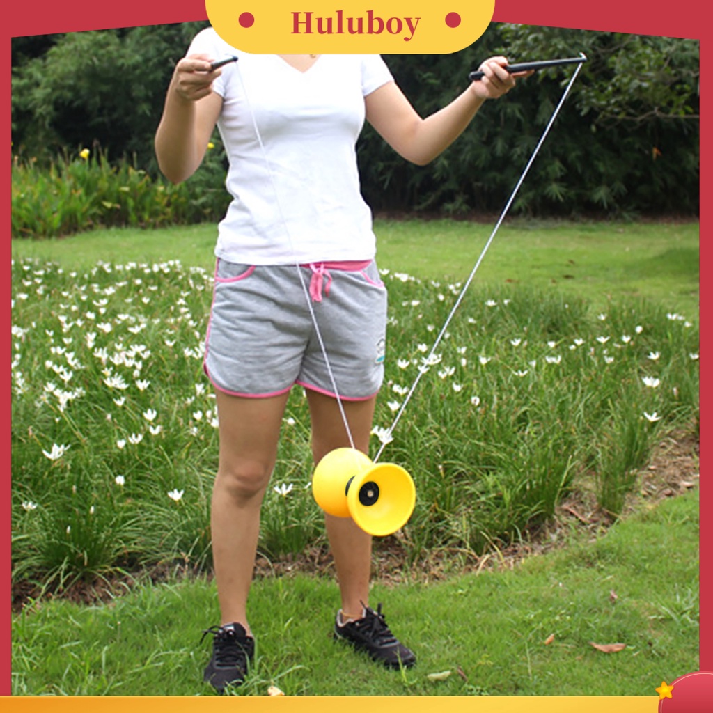 {In Stock} Juggling Diabolo Lucu 3bearing Clutch Metal Sticks Chinese YOYO String Bag Mainan Untuk Anak