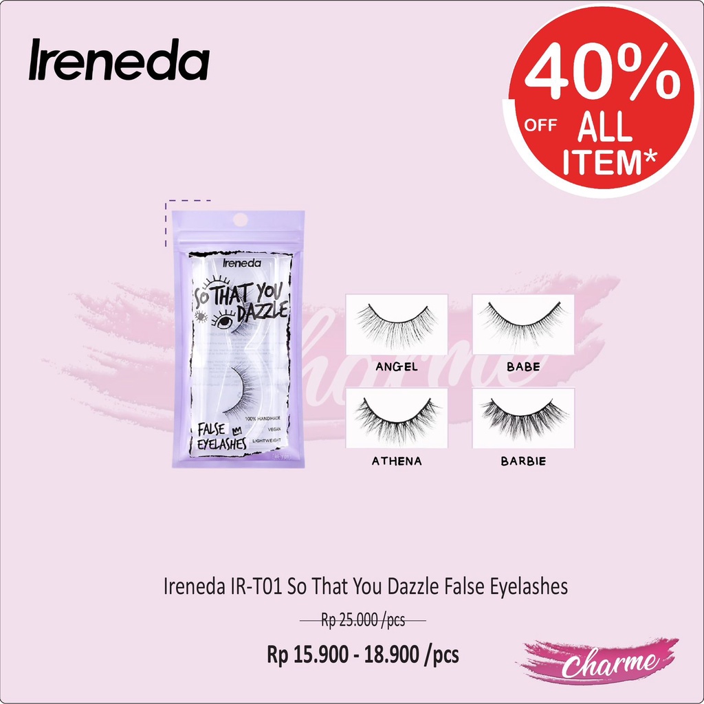 (READY &amp; ORI) IRENEDA So That You Dazzle False Eyelash Bulumata IR-T01