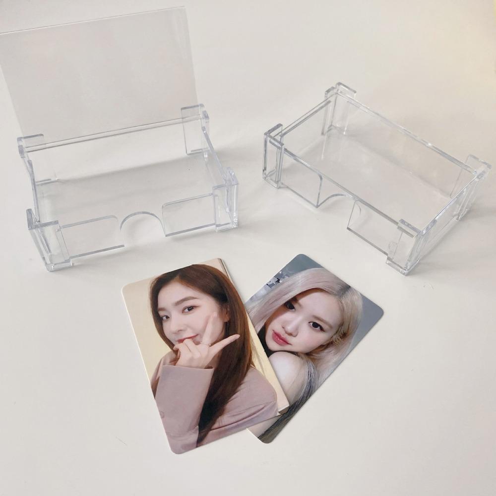 [Elegan] Tempat Photocards Idol Kartu Akrilik Alat Tulis Sekolah Foto Collect Box Klasifikasi Box Anime Kartu Cards Collect Box