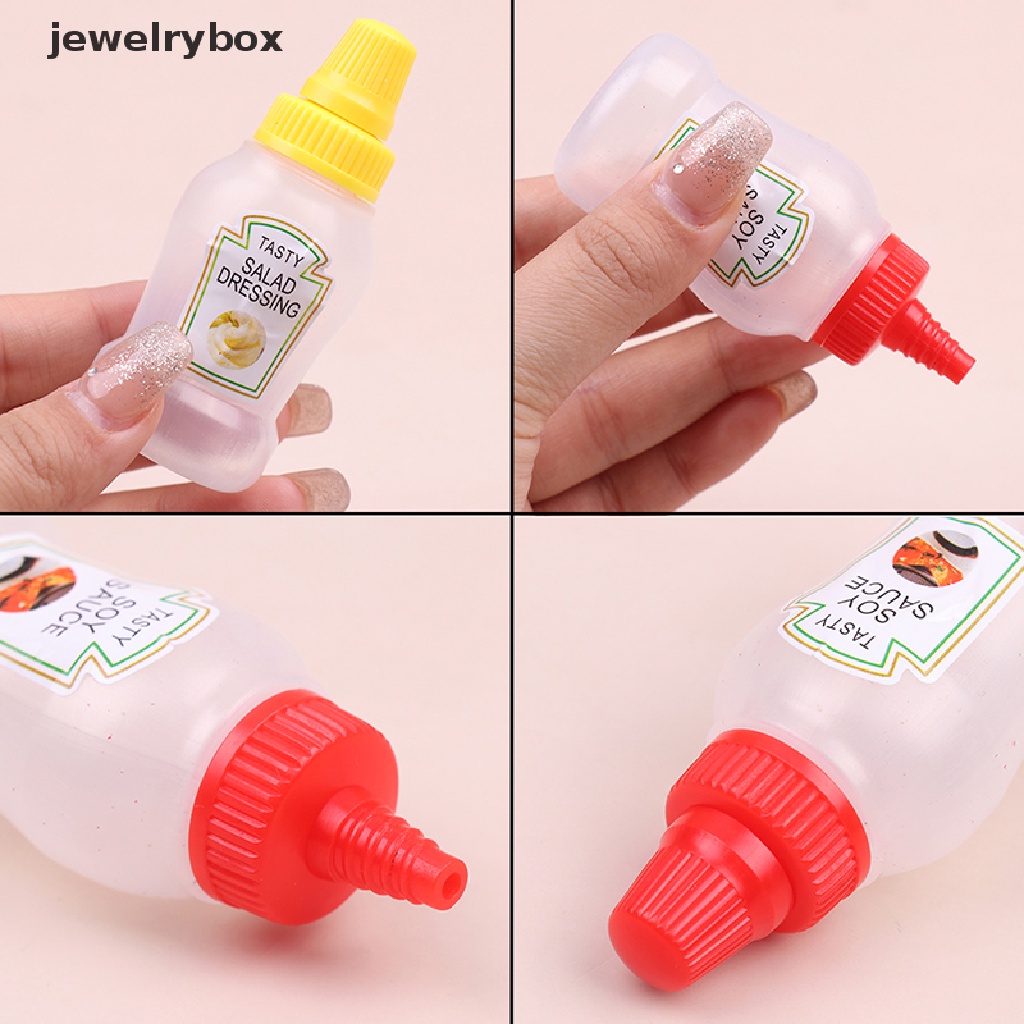 [jewelrybox] 3pcs Botol Peras Saos Mini Portable Botol Bumbu Sub-Botol Plastik Butik