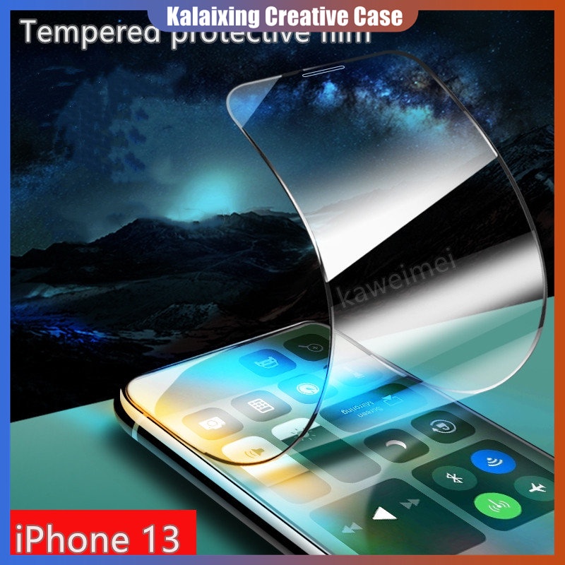 IPHONE Handphone Tempered Glass Full Layar 9H Untuk Iphone14.13.12.11 pro/pro Max Iphone14 Max7 /8 Plus