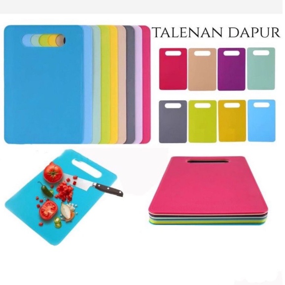 BAJ Talenan Dapur Plastik Non-slip Papan Alas Pemotong Buah Sayuran Daging Roti / Cutting Board Slim Tatakan Memotong Serbaguna PR147