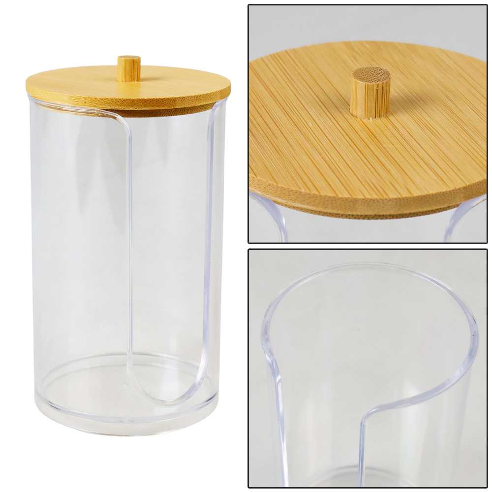 Luckyfox Tempat Kapas Aksesoris Toples Plastik Jar Make Up Organizer - LF3U ( Al-Yusi )