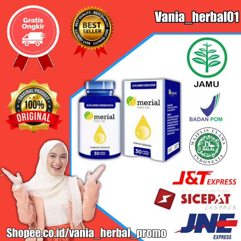 100% ORIGINAL Merial Original | Merial Jantung Kolesterol | Merial Pinus Merah Korea Asli | Merial D