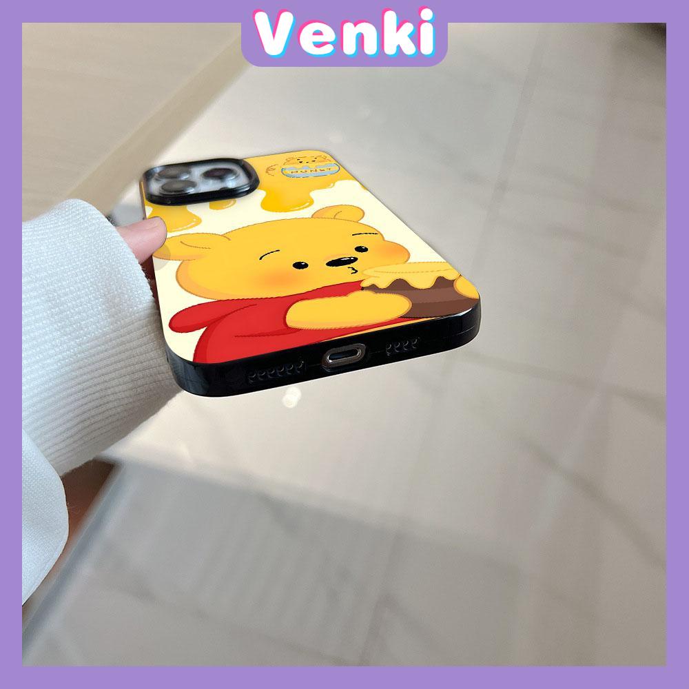 Case for iPhone 11 Soft TPU Glossy Candy Case Cute Cartoon Honey Bear Camera Protection Shockproof For iPhone 14 13 12 11 Pro Max 7 8 Plus X XR