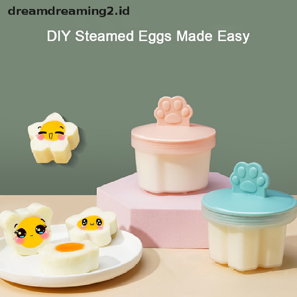 (hot) 1/4pcs Bunga Beruang Bentuk Ikan Makanan Bantu Bayi Kukus Kue Cetakan Plastik Set Dapur Egg Cooker Alat Buatan Sendiri DIY Bayi Kukus Telur Kue Nasi Jelly Puding Baking Juga