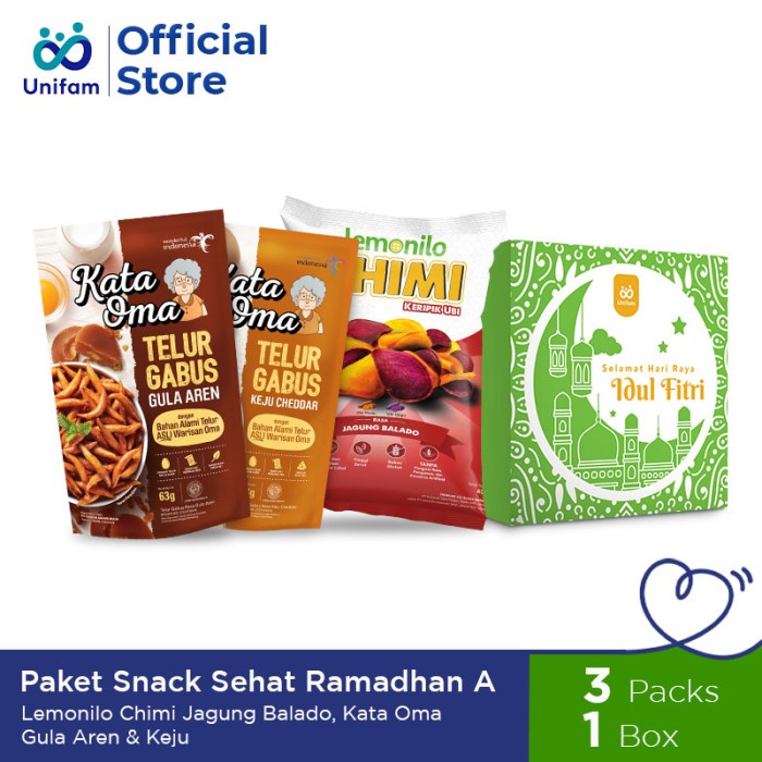 

Paket Snack Sehat Ramadhan A - Lemonilo Chimi & Kata Oma