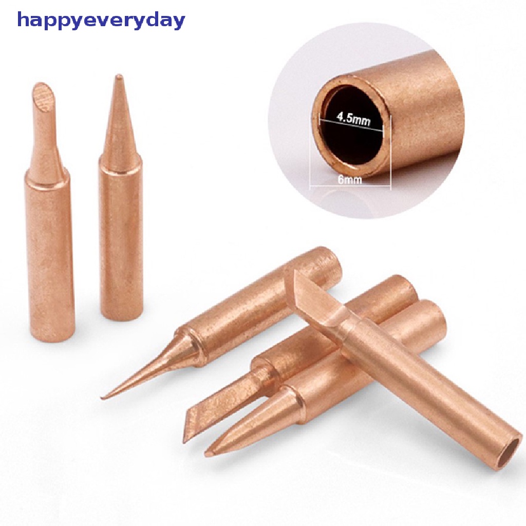 [happy] Ujung Solder Tembaga Murni Inti Dalam Kepala Besi Listrik 900M Series Solder Tips [ID]