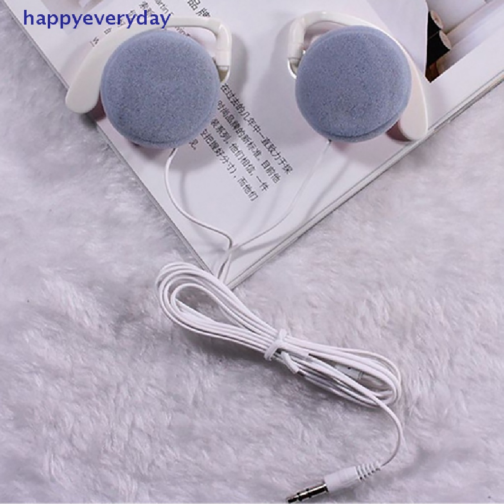 [happy] Headphone Super Bass Headset Peredam Kebisingan Ear Hook Headphone Musik Dengan Mic [ID]