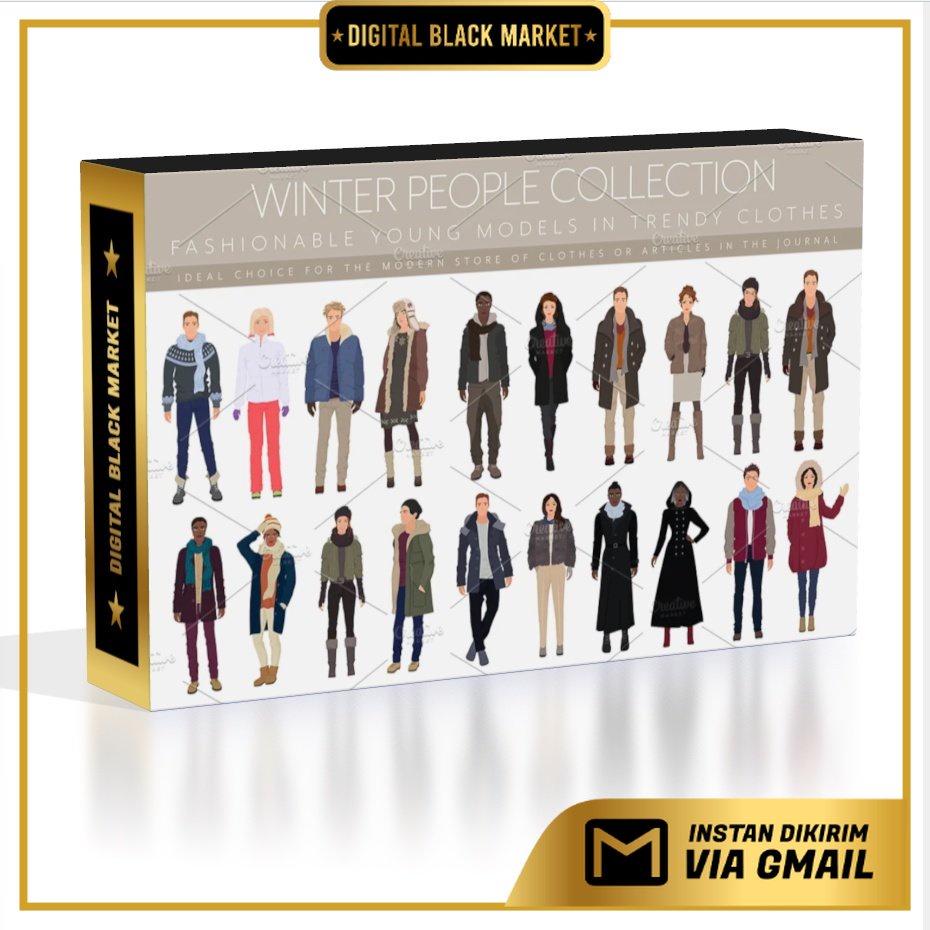 Fashionable Winter People Collection