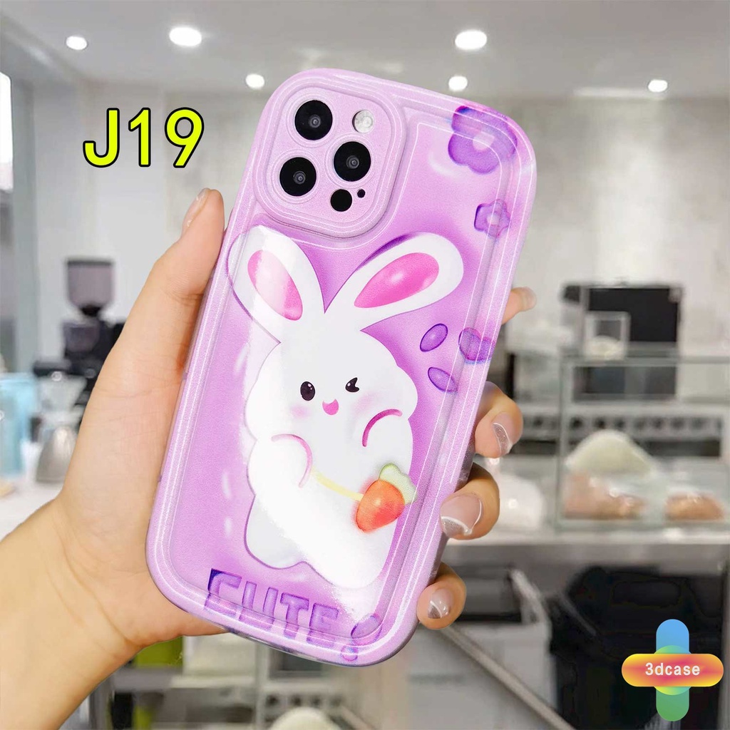 Compatible For Case IPhone XR 11 12 13 14 PRO MAX 6 7 6S 8 14 Plus X XS MAX 11 12 13 Se 2020 6SPlus 7Plus 6Plus 8Plus 14Plus XSMAX Cartoon  Rabbit Silicone Soap Case