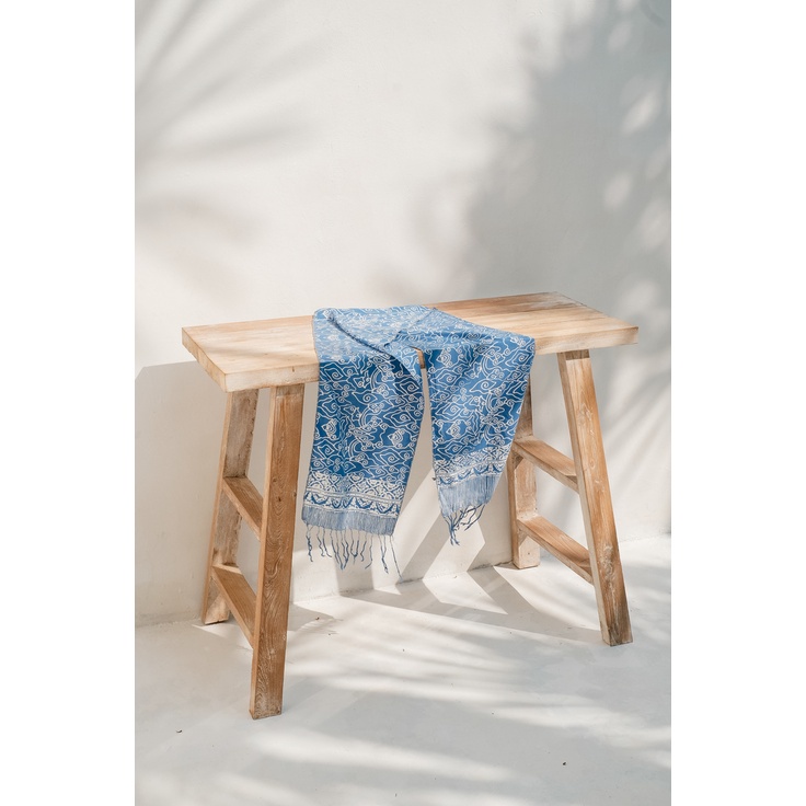 RATU - Scarf Batik TCB Mega Mendung Blue