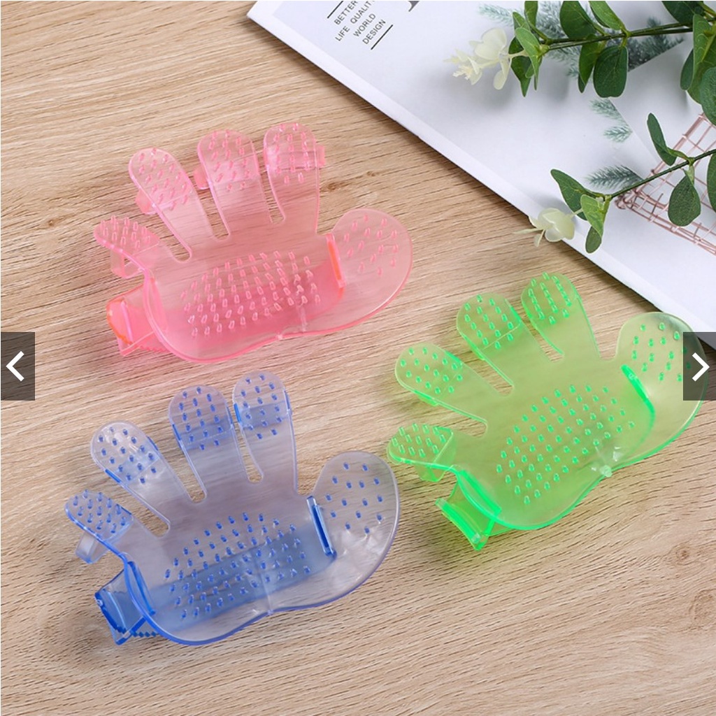 Sikat Mandi Kucing 5 Jari Grooming Kucing Anjing